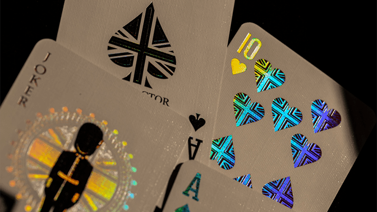 London Diffractor Double Metal Playing Card Set Playing Cards by VXD Gaming