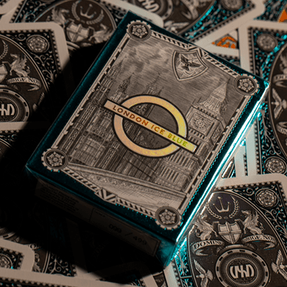 London Diffractor Playing Cards -  Ice Blue Playing Cards by VXD Gaming