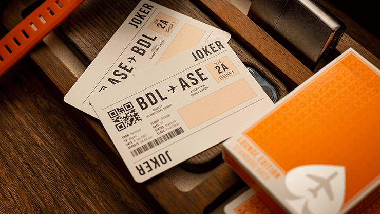 Jetsetter Playing Cards - Orange Playing Cards by Jetsetter Playing Cards