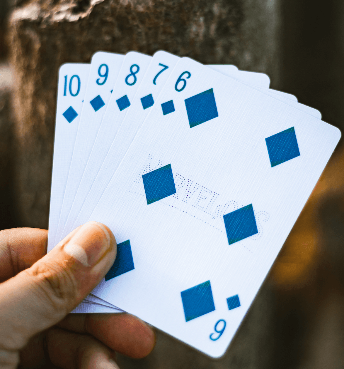 Marvelous Hummingbird Feathers Playing Cards Blue Playing Cards by Marvelous Decks Playing Cards