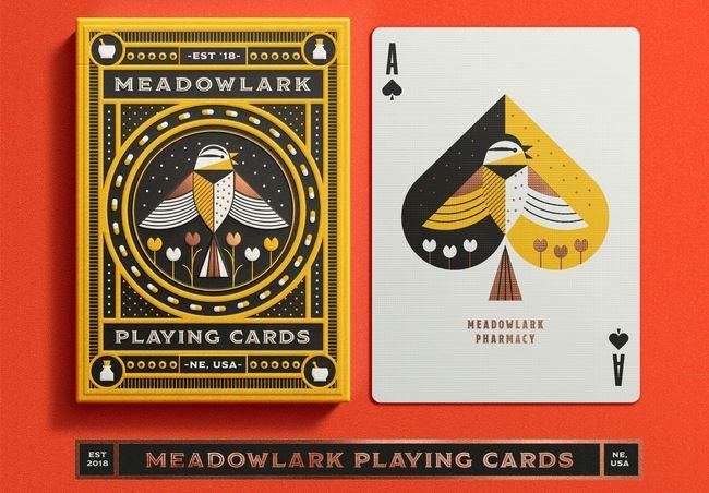 Meadowlark Playing Cards Playing Cards by RarePlayingCards.com
