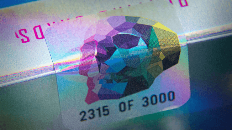 Holographic Memento Mori Playing Cards Playing Cards by Murphy's Magic