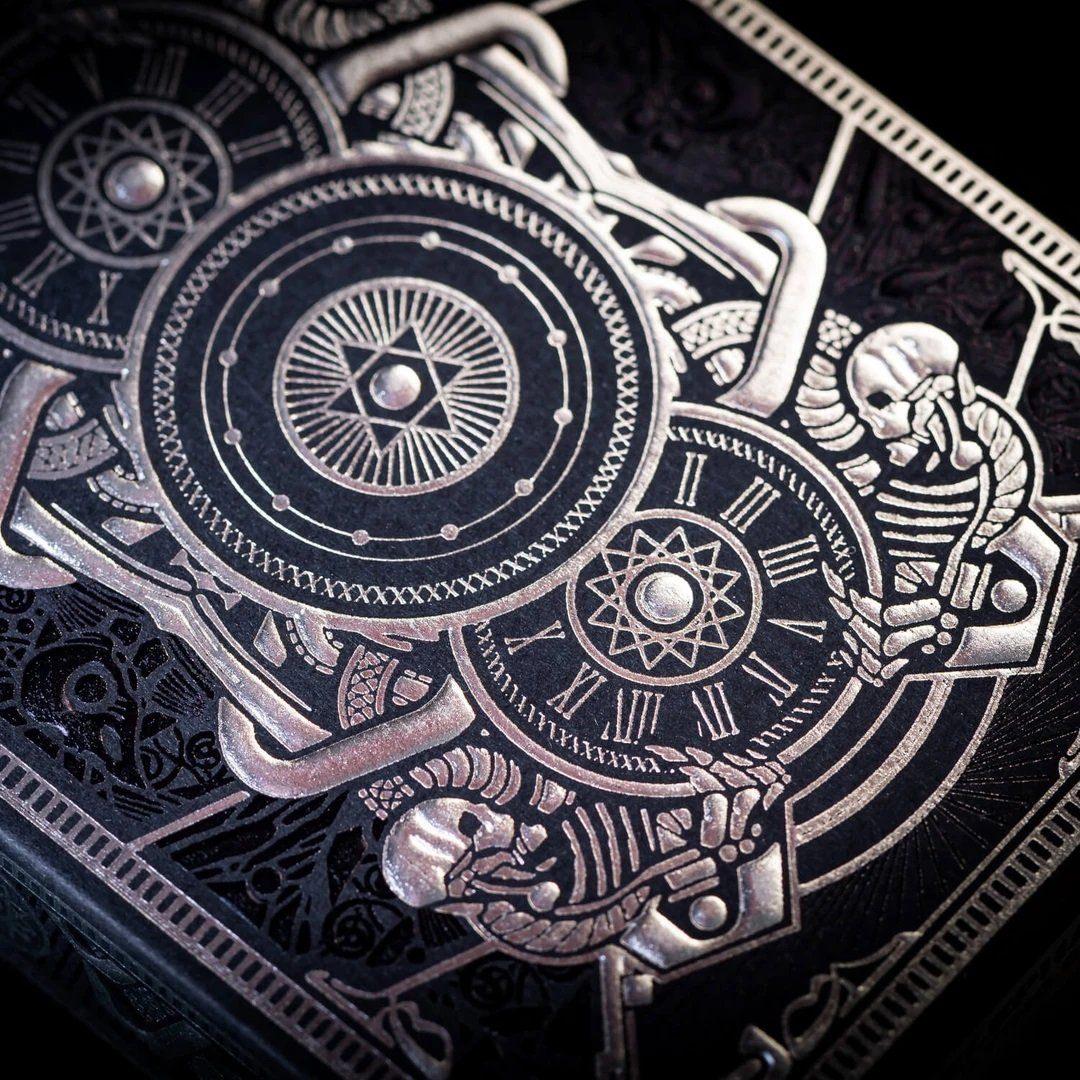 Infinitum Playing Cards - Midnight Black Playing Cards by Elephant Playing Cards