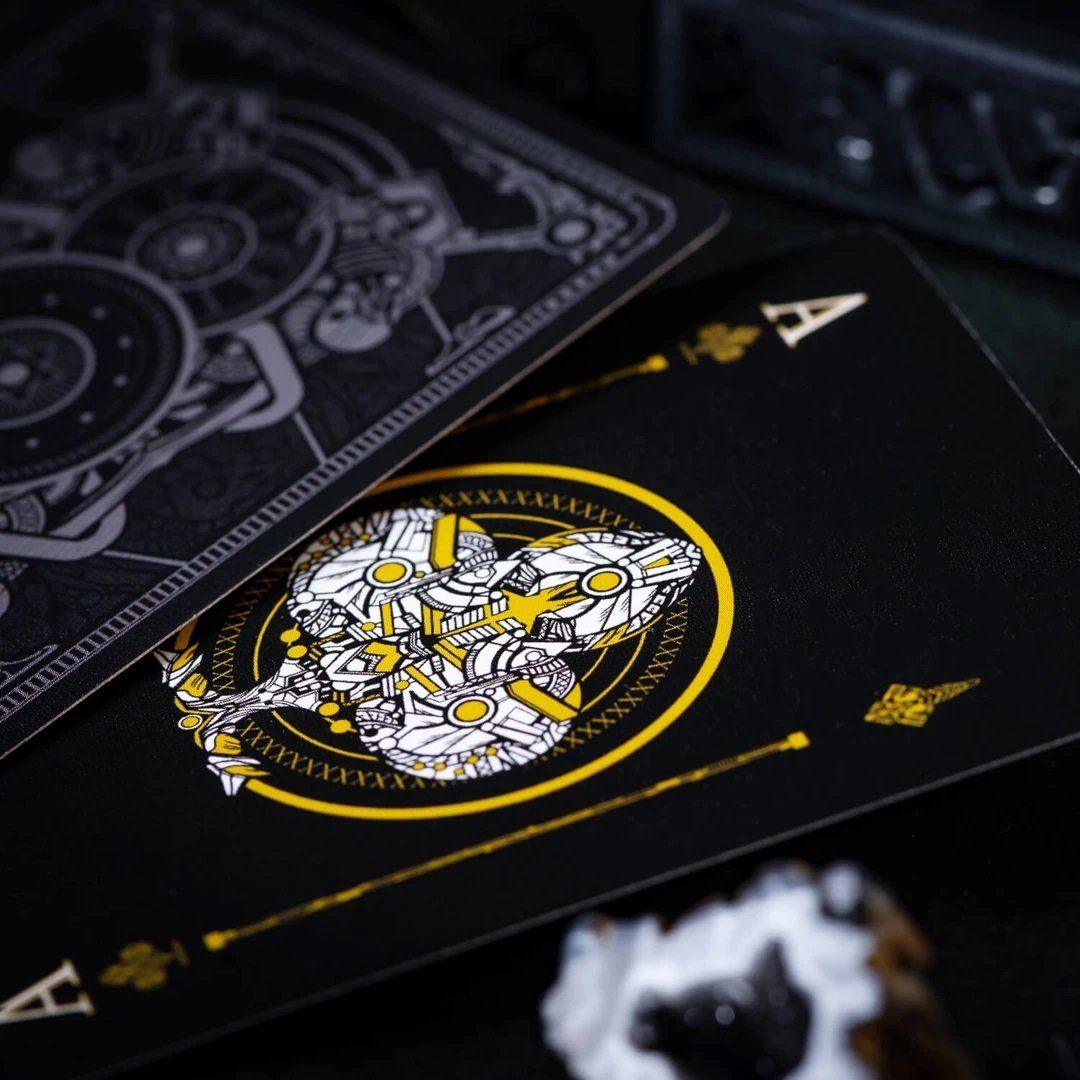 Infinitum Playing Cards - Midnight Black Playing Cards by Elephant Playing Cards