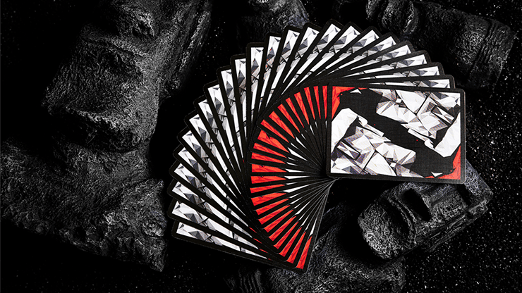 Moai Playing Cards - Red Edition Playing Cards by Bocopo Playing Card Co.