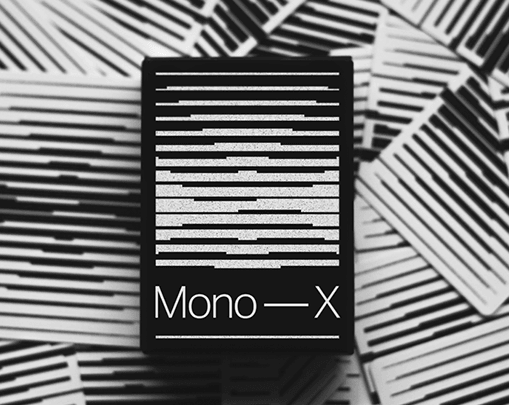 Mono - X Playing Cards by Luke Wadey Playing Cards by Luke Wadey