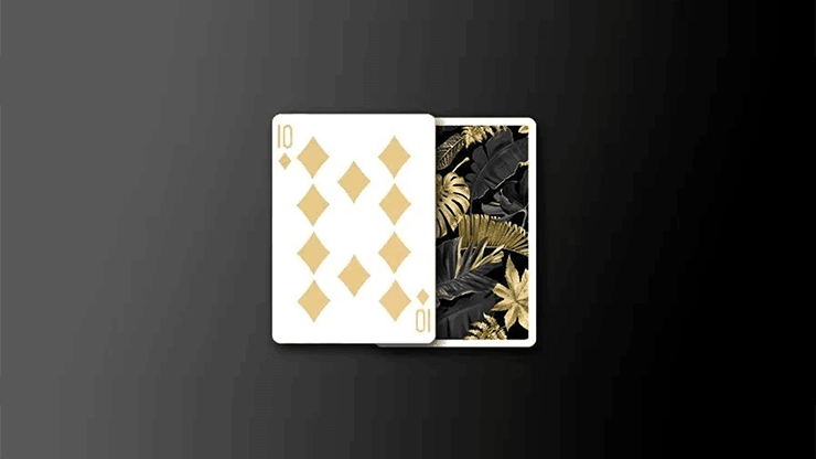 Monstera Playing Cards - Black Limited Edition Playing Cards by TCC Playing Card Co.