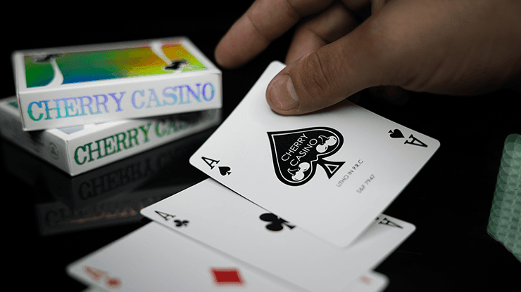 Holographic Sands Mirage Cherry Casino Playing Cards Playing Cards by Pure Imagination Projects