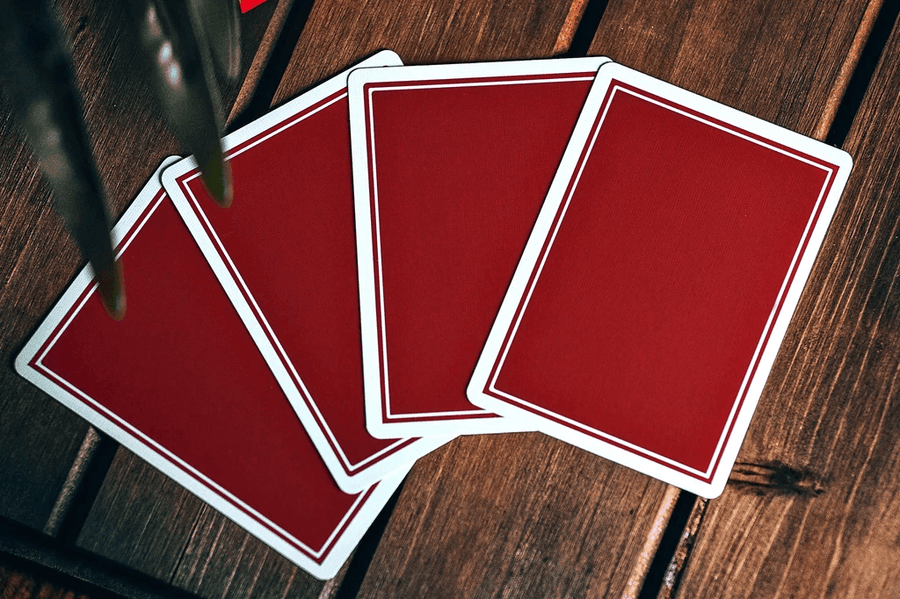 NOC Pro 2021 - Burgundy Red Playing Cards by HOPC