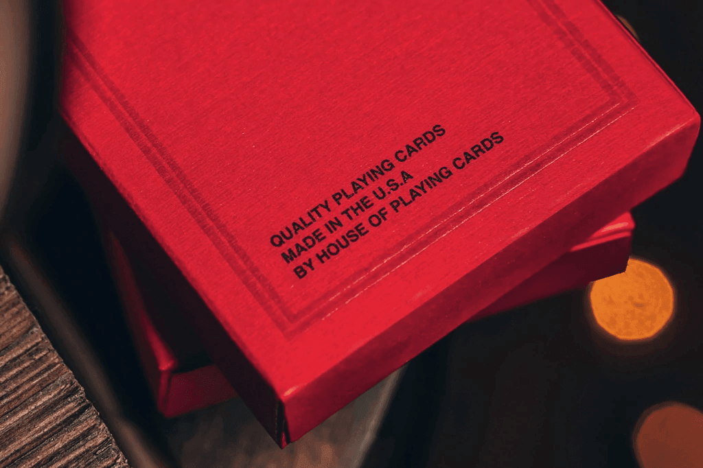 NOC Pro 2021 - Burgundy Red Playing Cards by HOPC