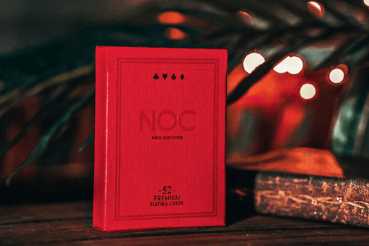 NOC Pro 2021 - Burgundy Red Playing Cards by HOPC