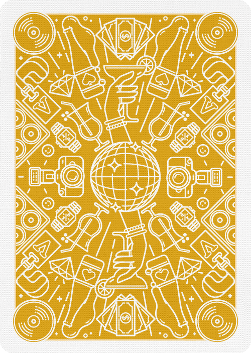 Nightclub Champagne Playing Cards by Riffle Shuffle Playing Card Company