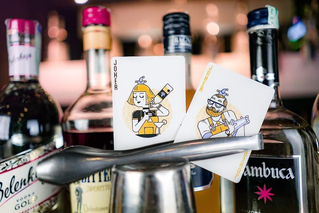 Nightclub Champagne Playing Cards by Riffle Shuffle Playing Card Company