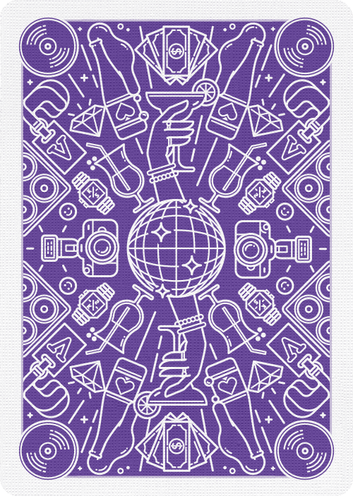 Nightclub UV Playing Cards by Riffle Shuffle Playing Card Company