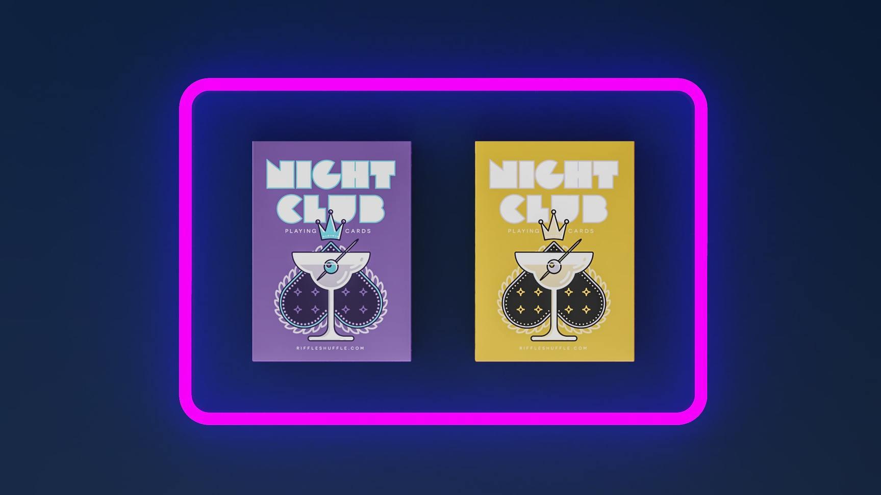 Nightclub UV Playing Cards by Riffle Shuffle Playing Card Company