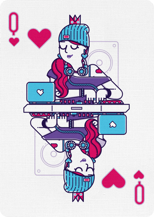 Nightclub UV Playing Cards by Riffle Shuffle Playing Card Company