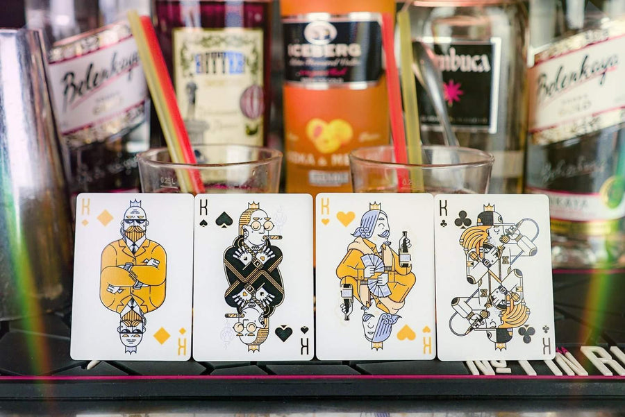 Nightclub Champagne Playing Cards by Riffle Shuffle Playing Card Company