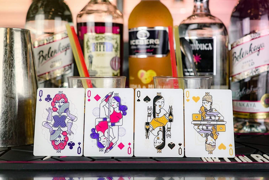 Nightclub Champagne Playing Cards by Riffle Shuffle Playing Card Company