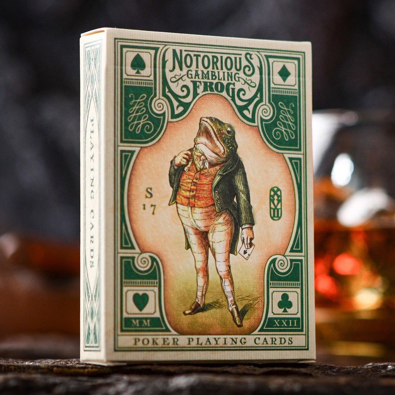 The Notorious Gambling Frog Playing Cards by Stockholm 17