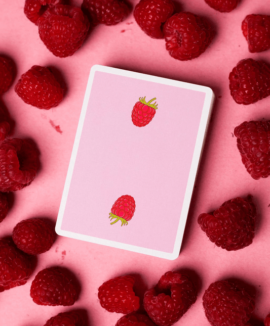 Raspberry Snackers v4 Playing Cards Playing Cards by Organic Playing Cards
