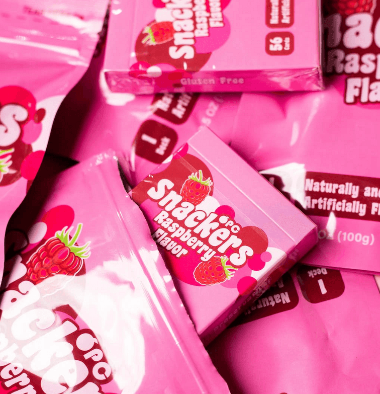 Raspberry Snackers v4 Playing Cards Playing Cards by Organic Playing Cards