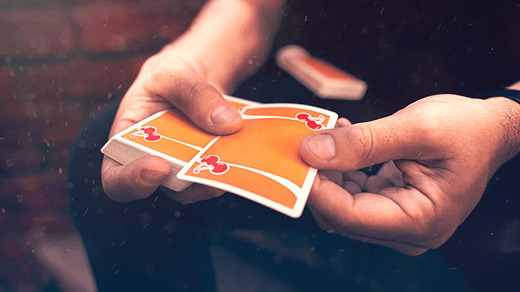 Orange Cherry Casino Playing Cards Playing Cards by Pure Imagination Projects