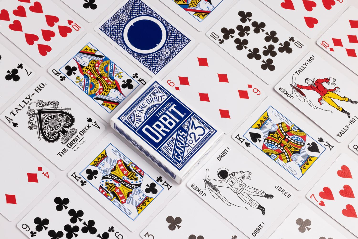 Tally Ho x Orbit Playing Cards - Blue Playing Cards by Orbit Brown