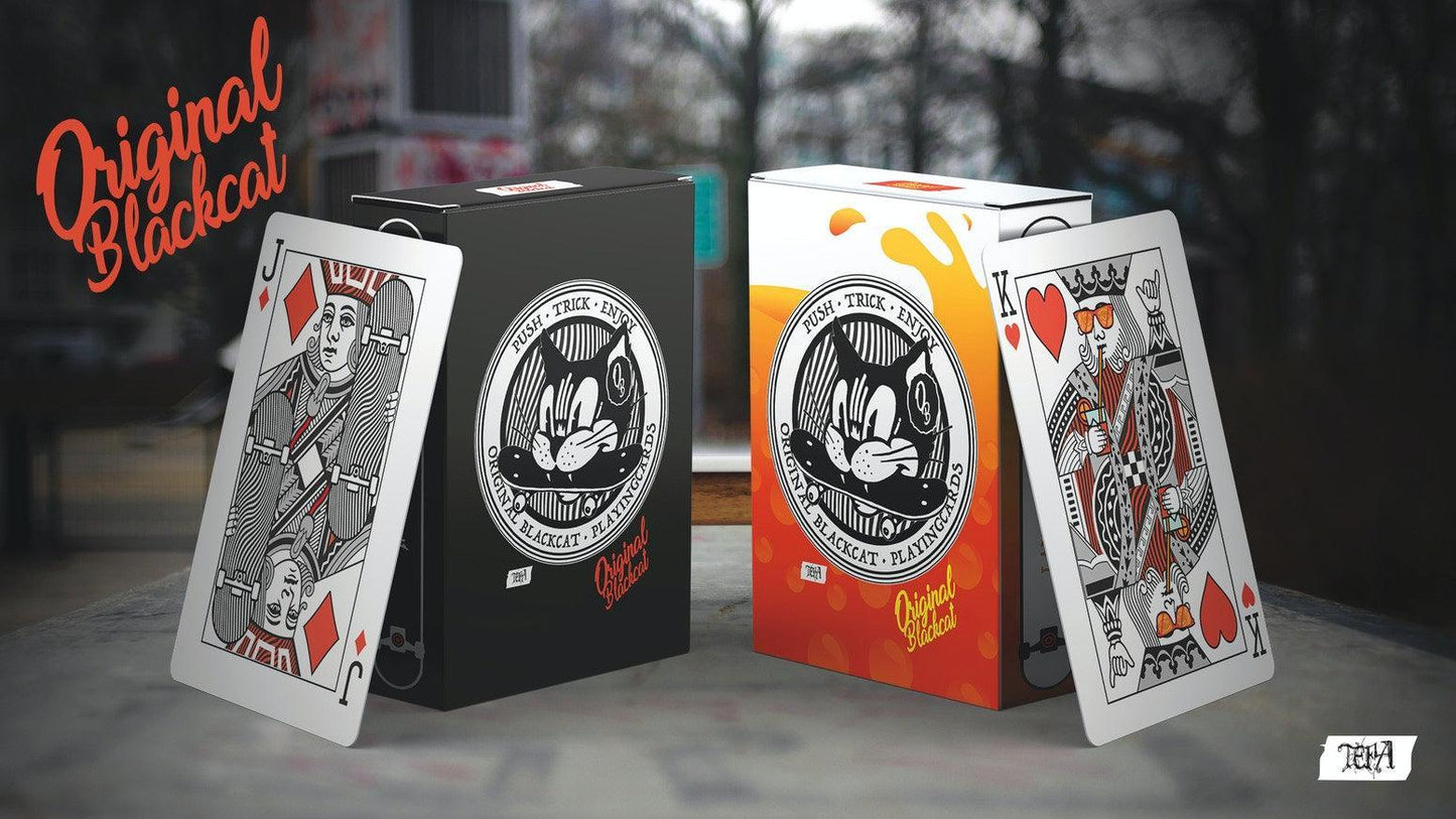 Original BlackCat - Orange Milk Playing Cards by Cartamundi