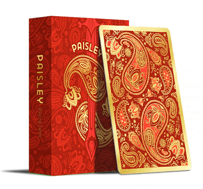 Paisley Royals Playing Cards - Red Playing Cards by The Dutch Card House Company