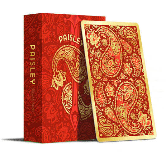 Paisley Royals Playing Cards - Red Playing Cards by The Dutch Card House Company