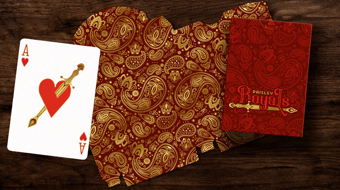 Paisley Royals Playing Cards - Red Playing Cards by The Dutch Card House Company