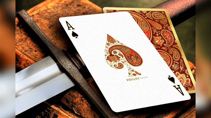 Paisley Royals Playing Cards - Red Playing Cards by The Dutch Card House Company