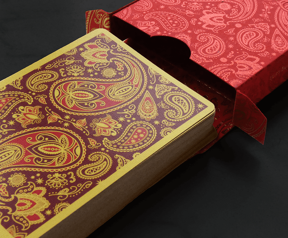 Paisley Royals Playing Cards - Red Playing Cards by The Dutch Card House Company