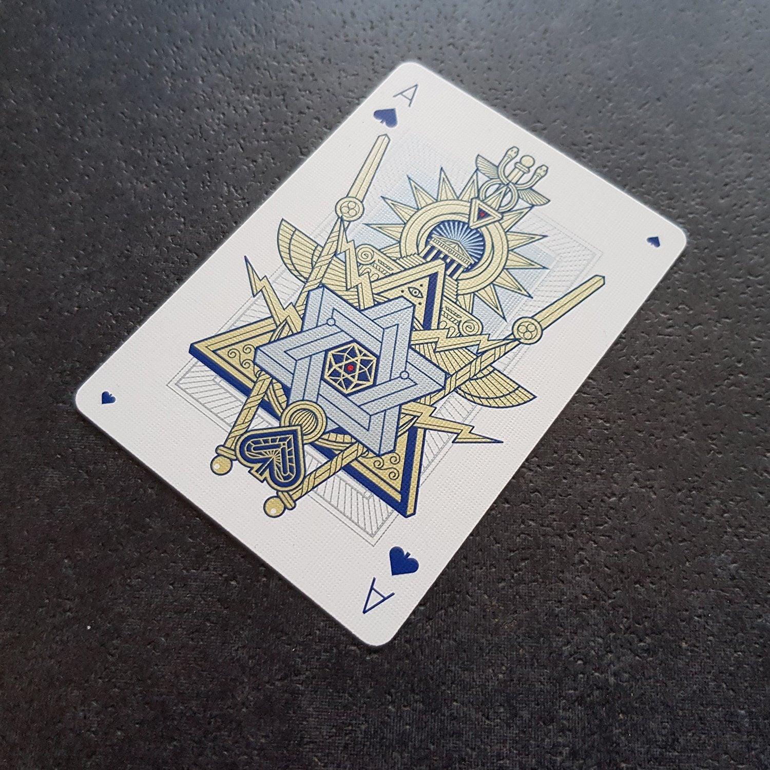Pantheon Azure Playing Cards Playing Cards by Thirdway Industries