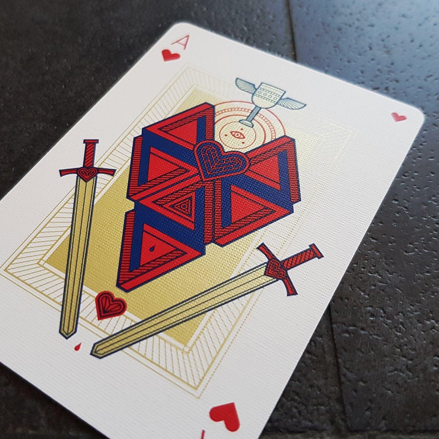Pantheon Azure Playing Cards Playing Cards by Thirdway Industries