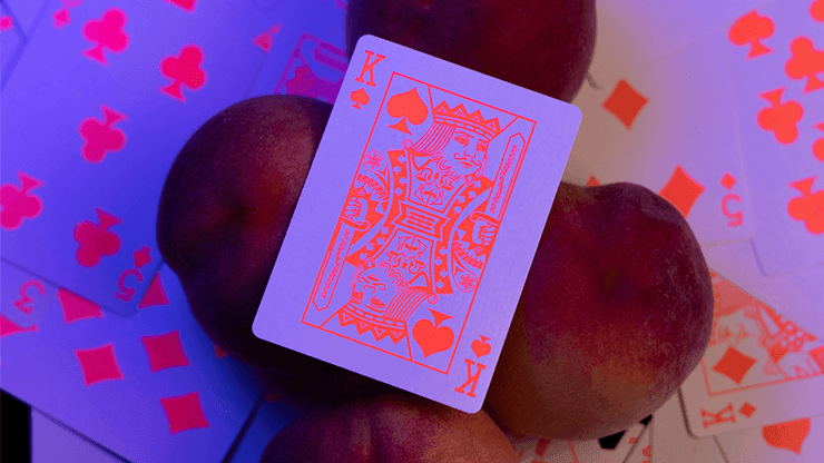 Fluorescent Playing Cards - Peach Edition Playing Cards by MPC