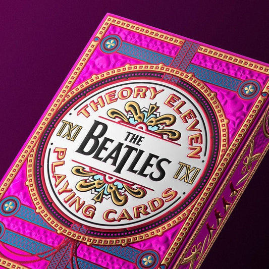 The Beatles Playing Cards - Pink Playing Cards by Theory11
