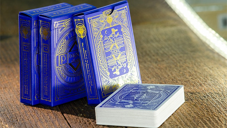 Pinocchio Sapphire (Blue) Playing Cards Playing Cards by Elettra Deganello
