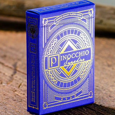 Pinocchio Sapphire (Blue) Playing Cards Playing Cards by Elettra Deganello