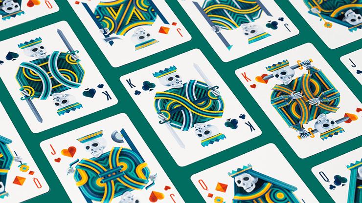 Play Dead V2 Playing Cards by Riffle Shuffle Playing Cards by RarePlayingCards.com