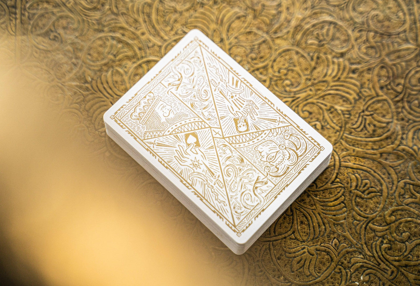 Joker and the Thief - White Gold Edition Playing Cards by Joker and the Thief