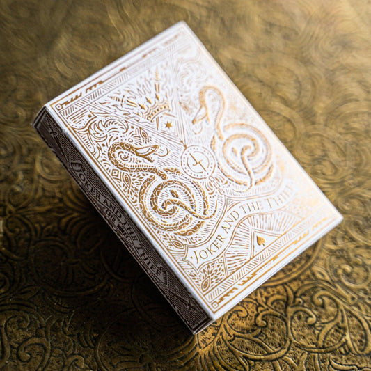 Joker and the Thief - White Gold Edition Playing Cards by Joker and the Thief