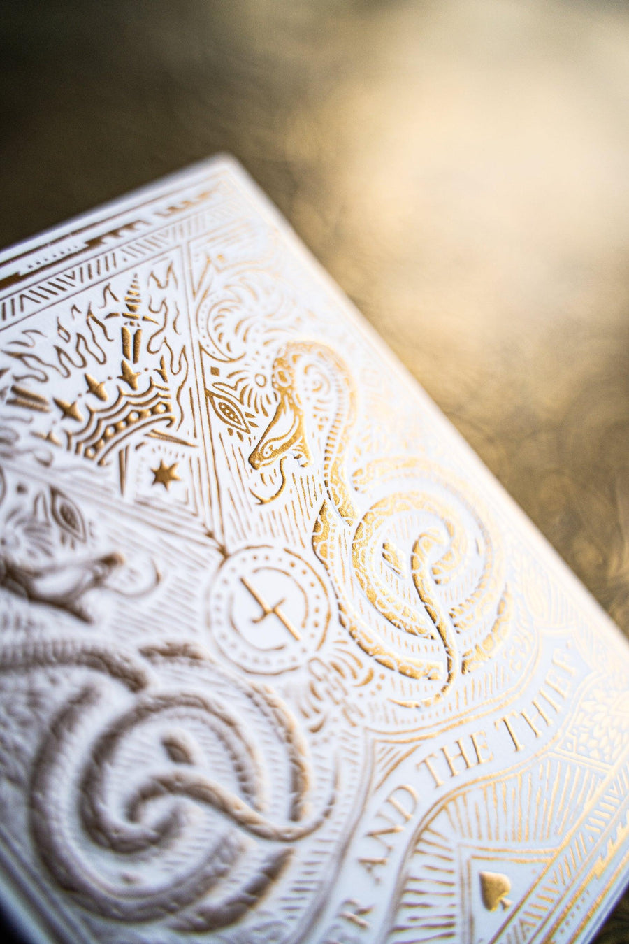 Joker and the Thief - White Gold Edition Playing Cards by Joker and the Thief