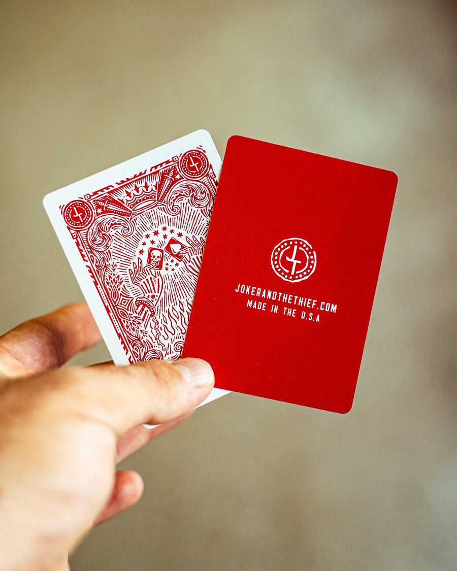 Joker and the Thief - Blood Red Edition Playing Cards by Joker and the Thief