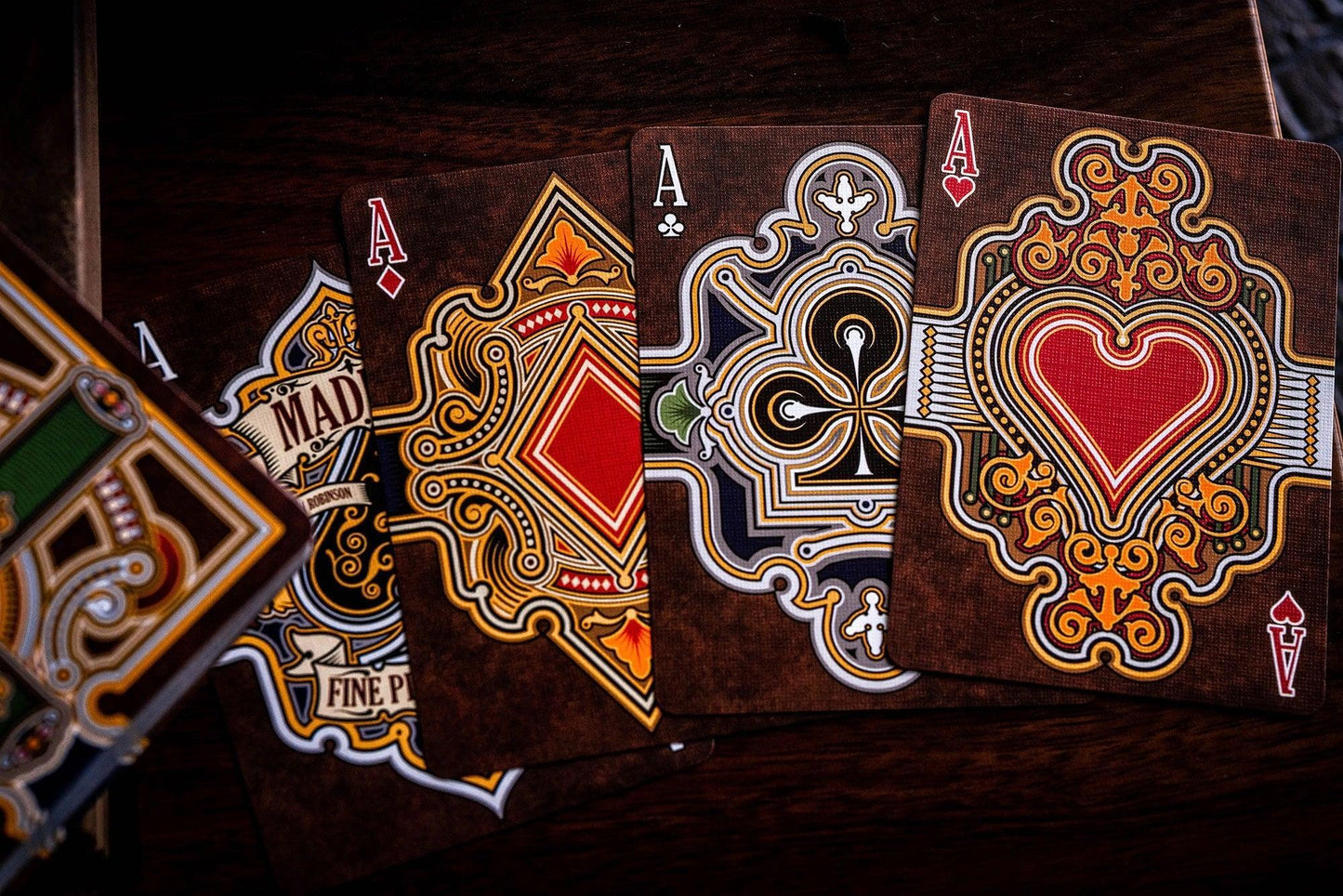 Gold Maduro Playing Cards - 2nd Edition Playing Cards by Kings Wild Project