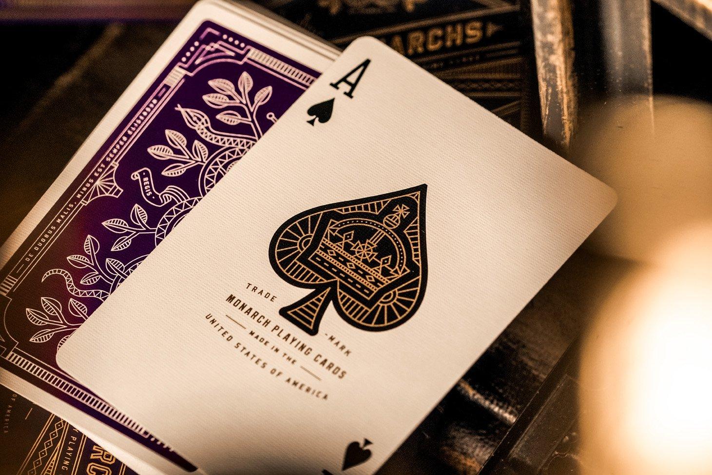 Purple Monarch Playing Cards by Theory11