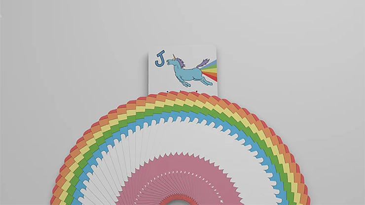 Rainbow Unicorn Fun Time! Playing Cards by De'vo