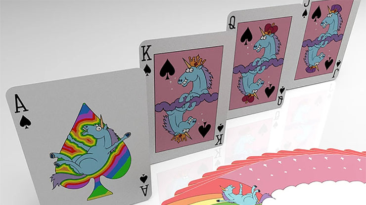 Rainbow Unicorn Fun Time! Playing Cards by De'vo