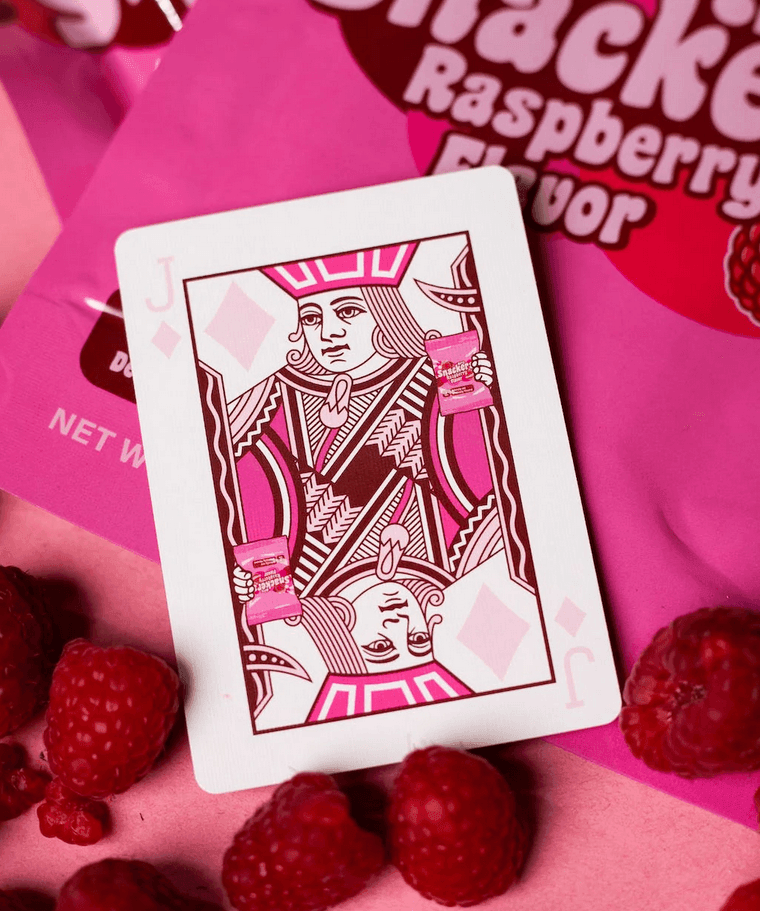 Raspberry Snackers v4 Playing Cards Playing Cards by Organic Playing Cards