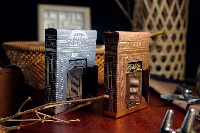 Rattler Gorge Noir Playing Cards - Gilded Playing Cards by The Card Guy